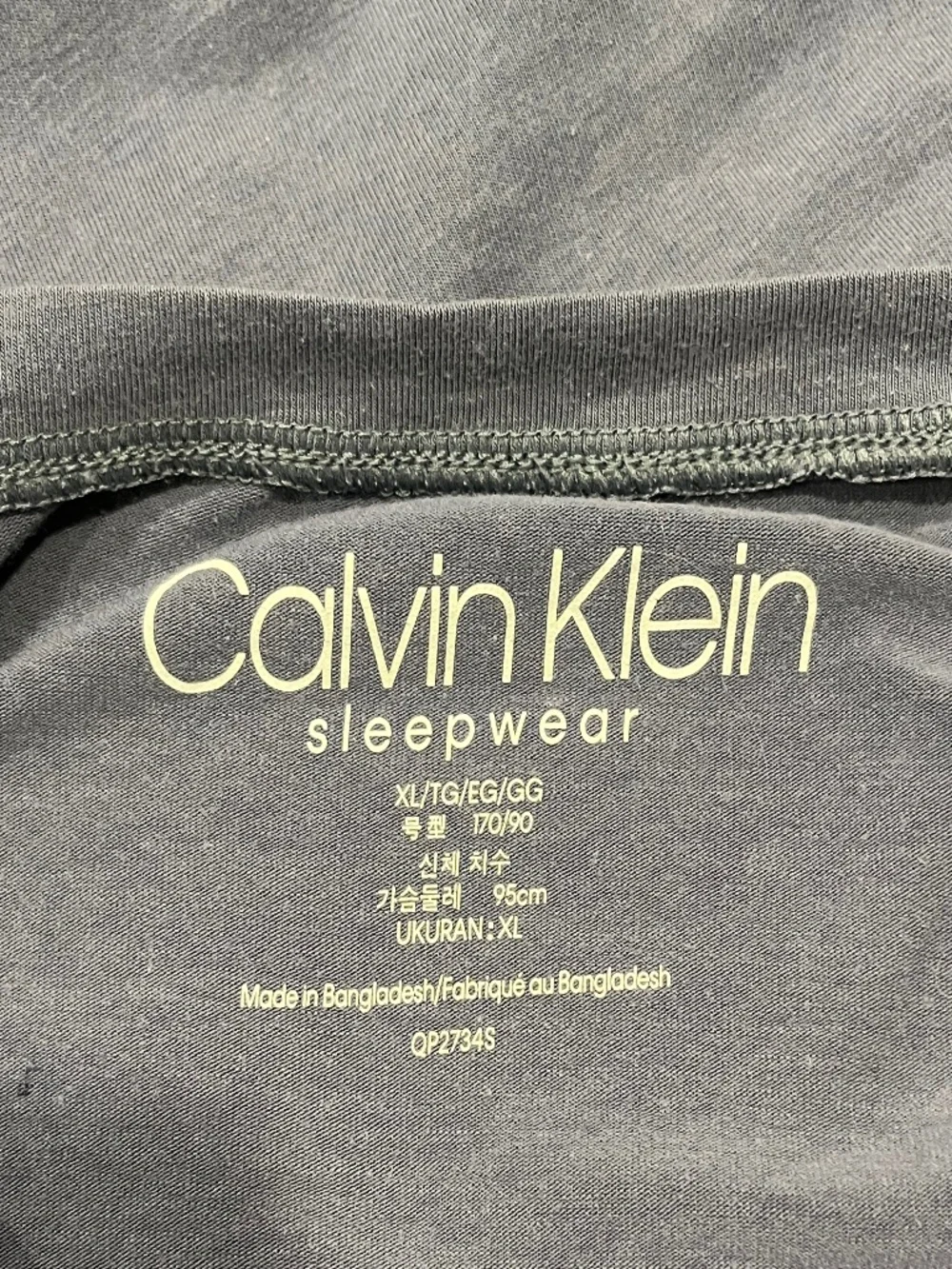 Calvin Klein 2-Piece Short Sleeve Denim Blue Sleepwear Set XL